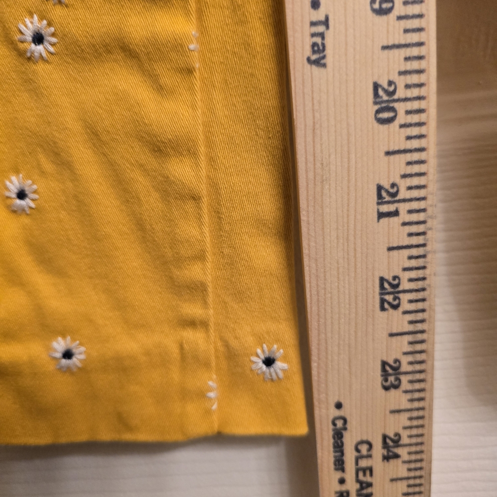 Old Navy Pixie Yellow Floral Ankle Pants - Size 16 - Picture 9 of 10